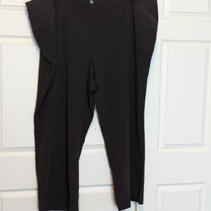 Avenue Chocolate Brown Wide-Leg Trousers Size 32 Average
